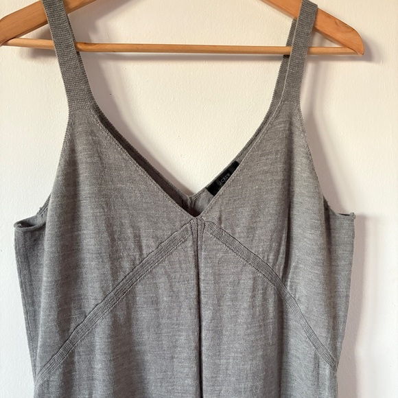 J.Crew Merino Wool Gray Slip knit Sweater Dress Large - Picture 3 of 6